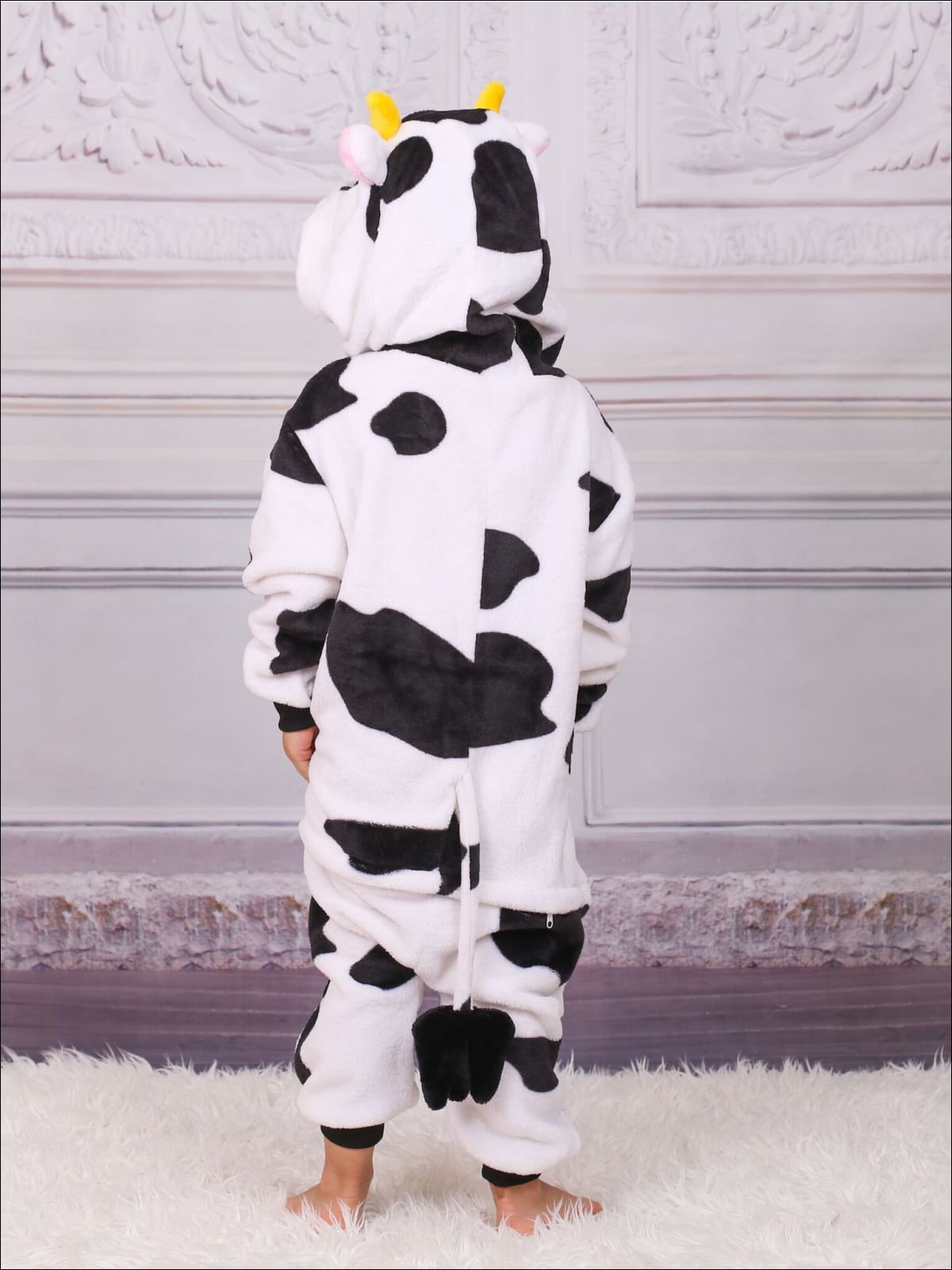 Kids Onesie Cow Hooded Pajamas - Girls Pajama