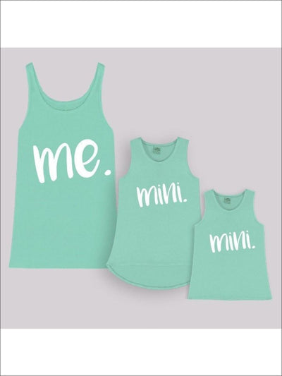 Mint Me & Mini Tops for Mom & Daughter (Ships 4-5 weeks after purchase) (JAN17TOP3MMINI) - Mint / 2T/3T