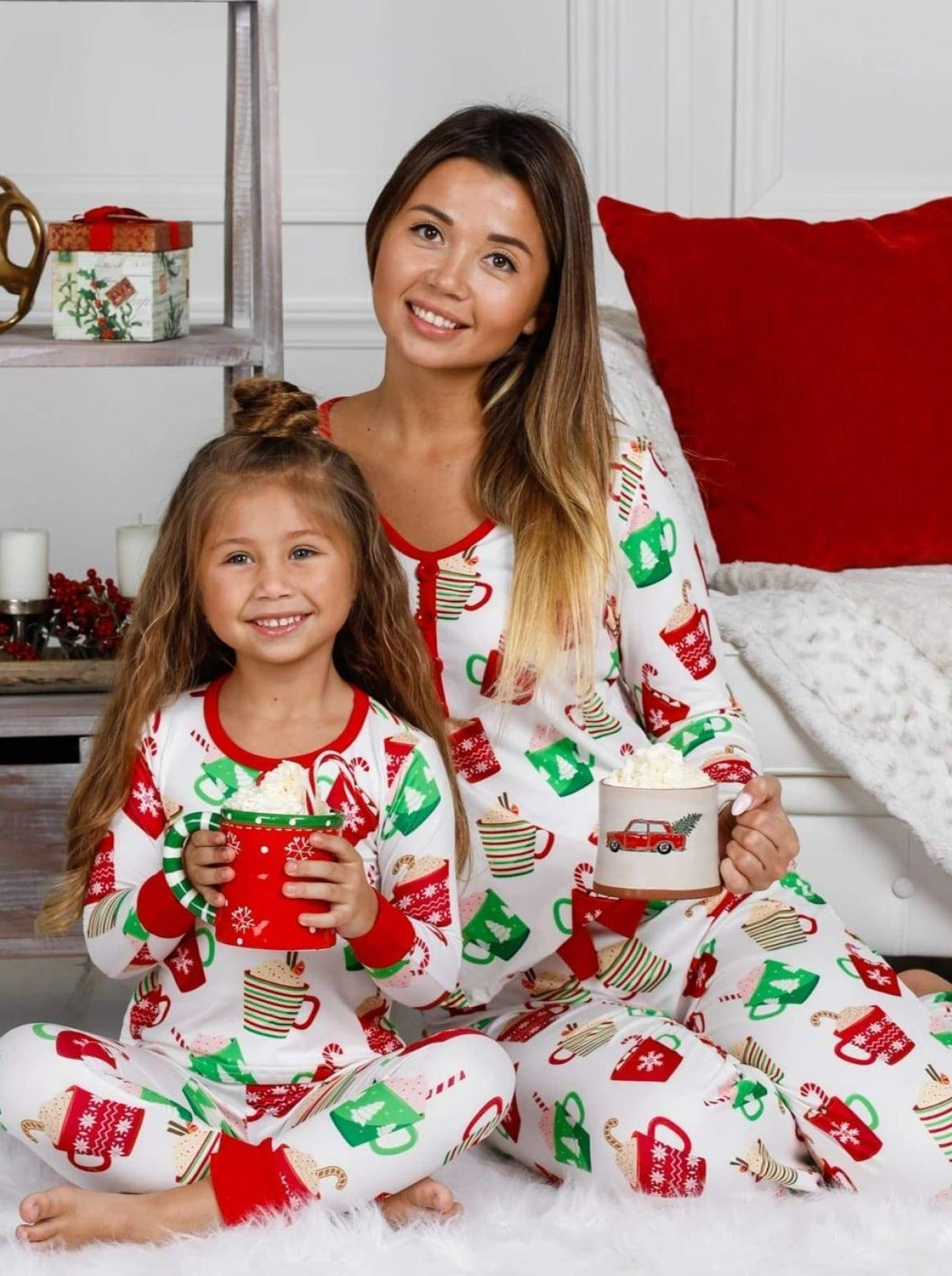 Mommy and Me Matching Pajamas | Christmas Pajama Set | Mia Belle Girls