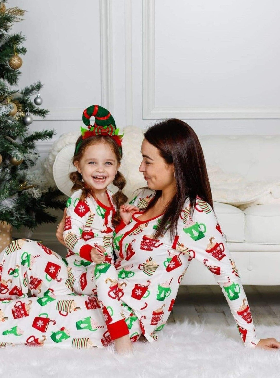 Mommy and Me Matching Pajamas | Christmas Pajama Set | Mia Belle Girls