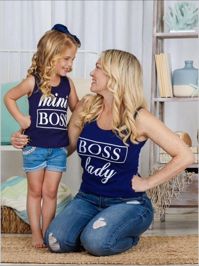 Mommy & Me Boss Lady & Mini Boss Graphic Tank - Mommy & Me Top