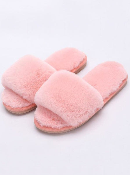 Fuzzy Bedroom Slippers  Mommy & Me Collection - Mia Belle Girls
