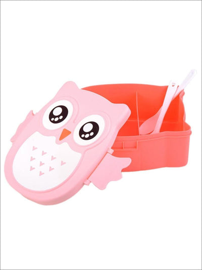 Girls Cute Owl Bento Lunch Box | School Accessories - Mia Belle Girls