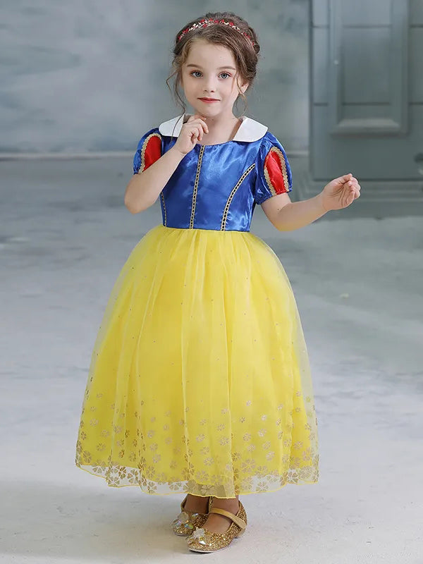 Girls Halloween Costumes | Deluxe Snow White Costume - Mia Belle Girls