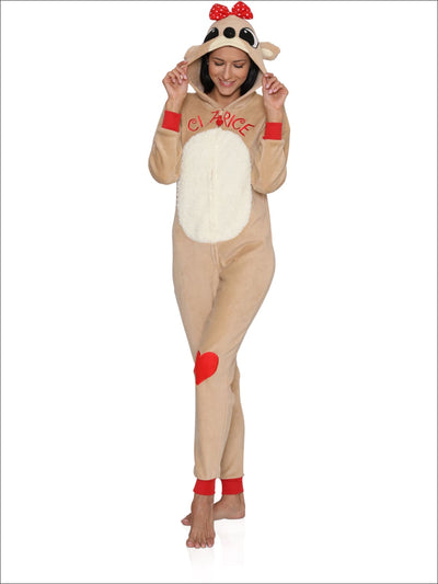 Rudolph the Red-Nosed Reindeer Clarice Union Suit Onesie Pajama - M / Red
