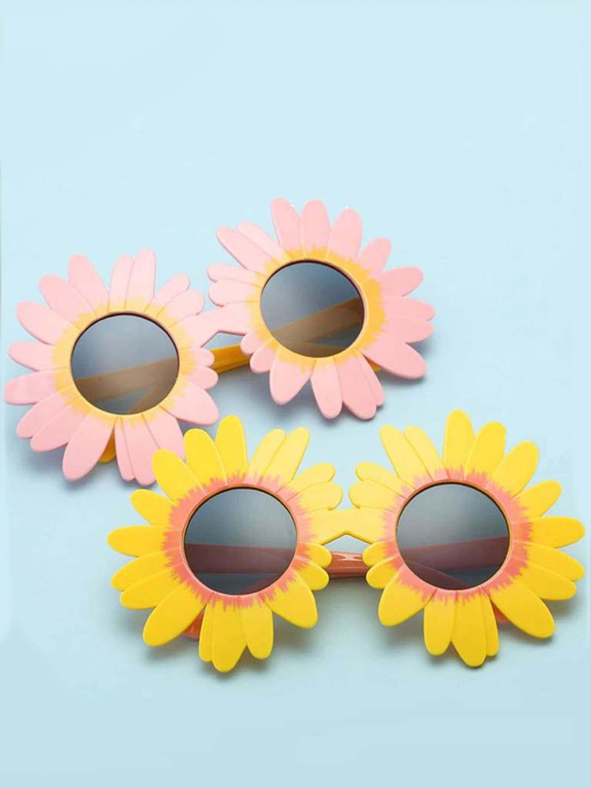 Girls Round Flower Sunglasses