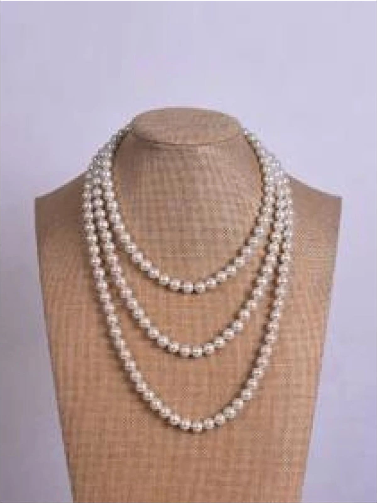 Girls Accessories | Vintage Long Pearl Necklace - Mia Belle Girls