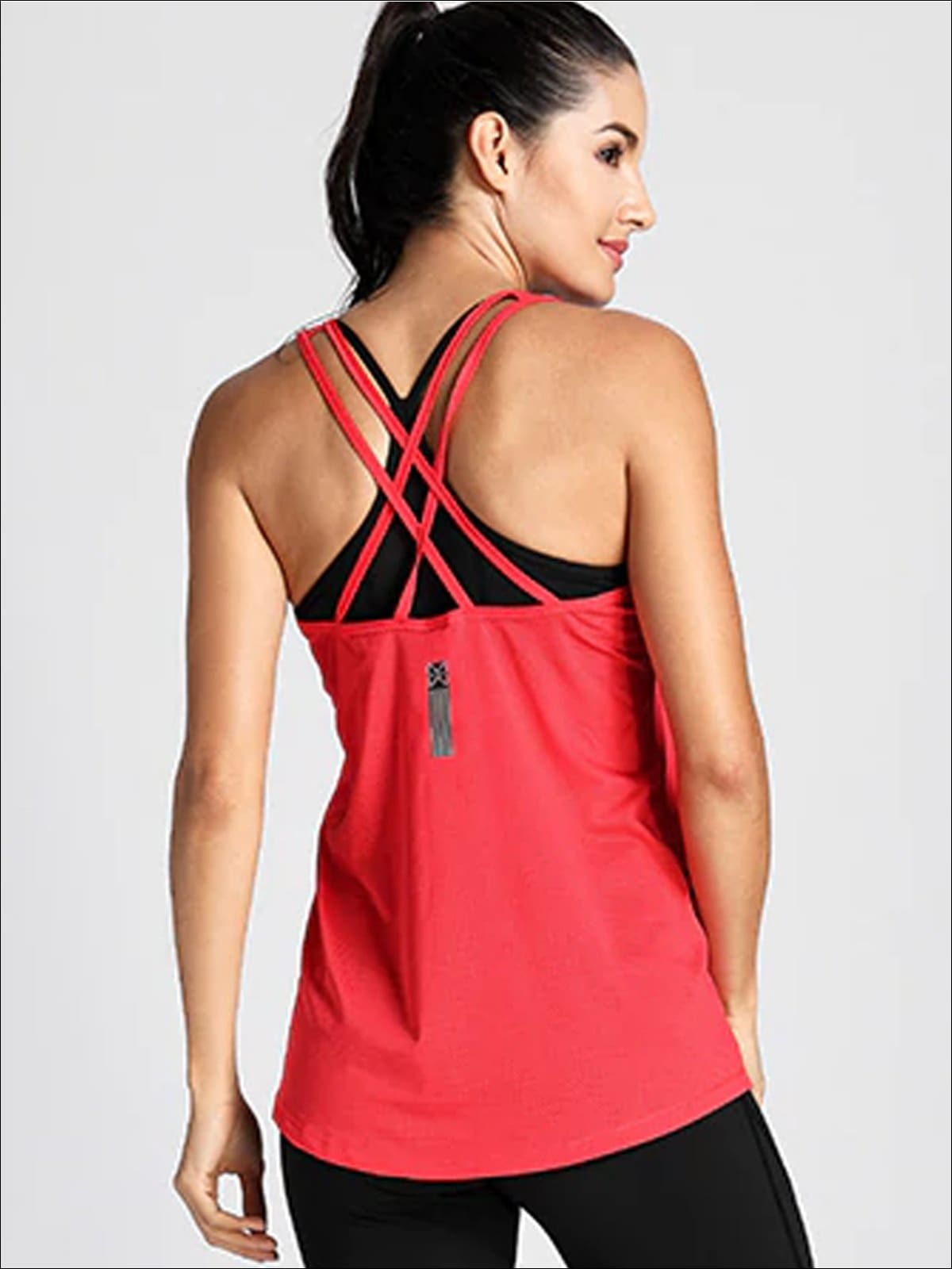 Womens Active Strappy Back Tank Top - Womens Activewear