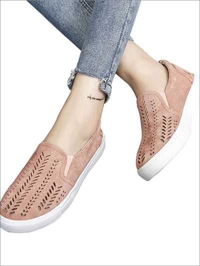 Womens Cut Out Canvas Shoes - Womens Shoes