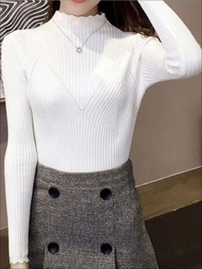 Womens Fall Trendy Knit Turtleneck Sweater - Womens Fall Sweaters