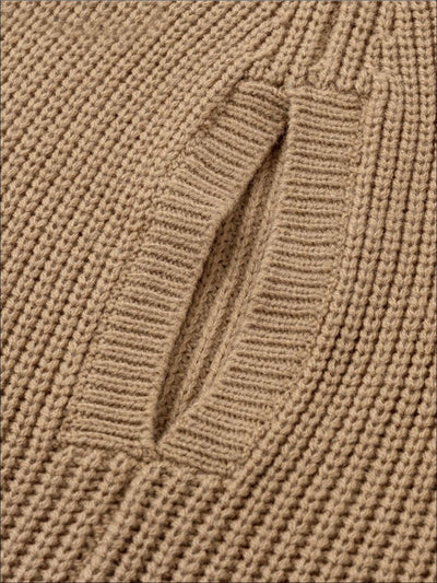 Womens Fashion Knit Casual Cloak Sweater - Womens Fall Outerwear
