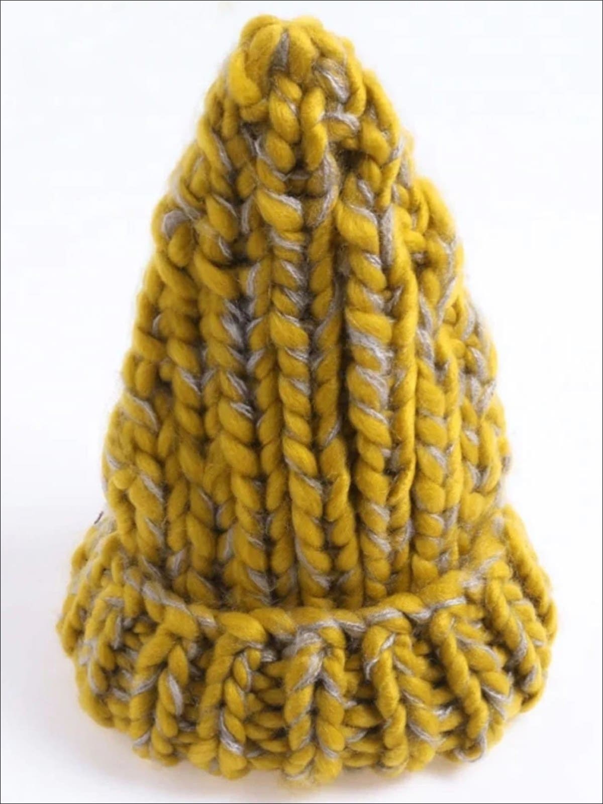 Womens Fashion Knitted Wool Beanies - Yellow / One - Womens Accessory