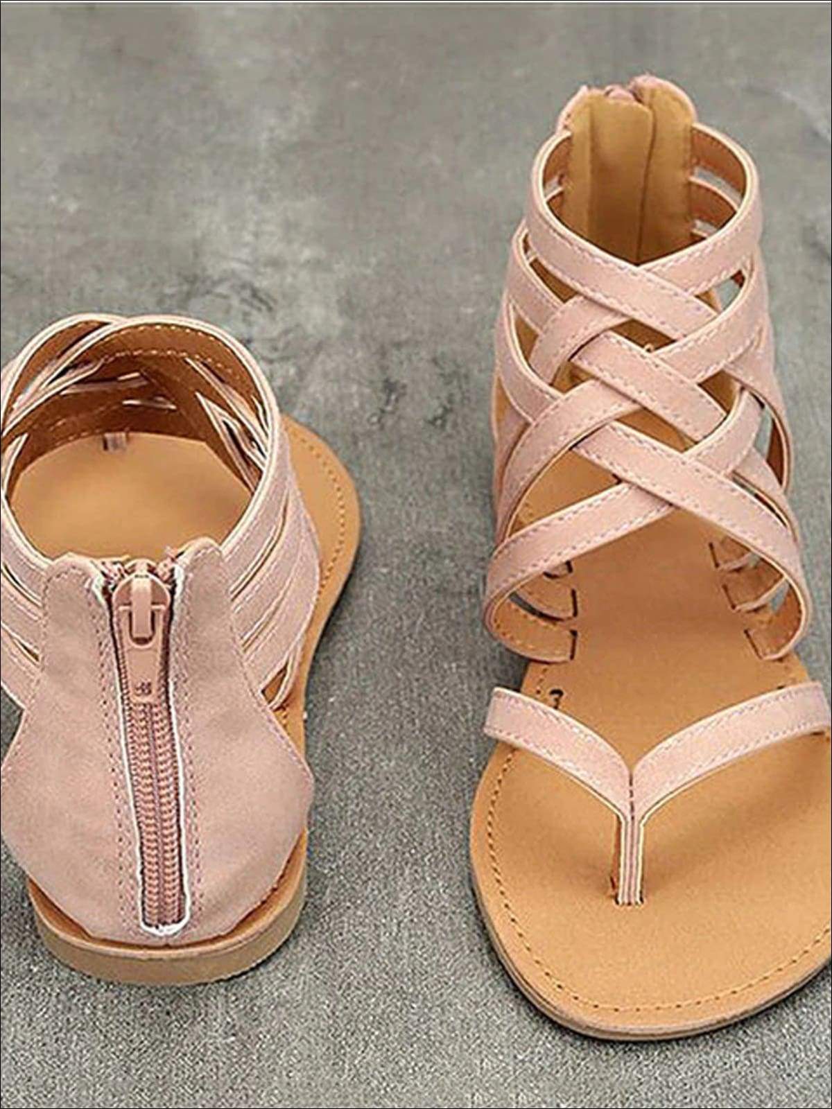 Women's Fashion Zip Back Gladiator Sandals