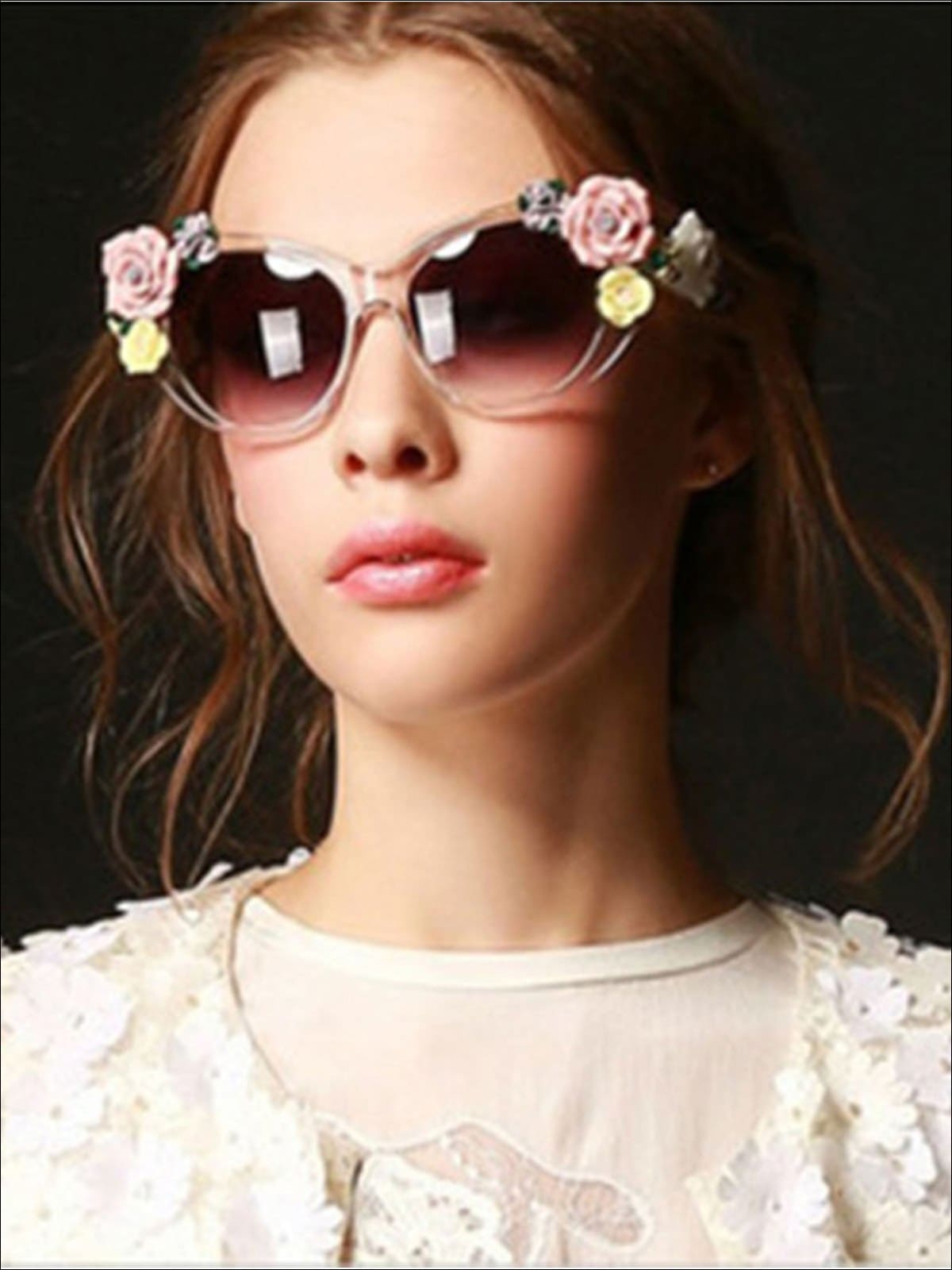Womens Floral Baroque Sunglasses - Womens Accessories