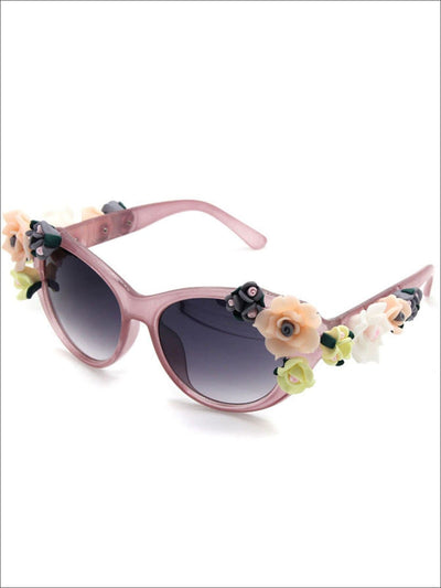 Womens Floral Baroque Sunglasses - Pink - Womens Accessories
