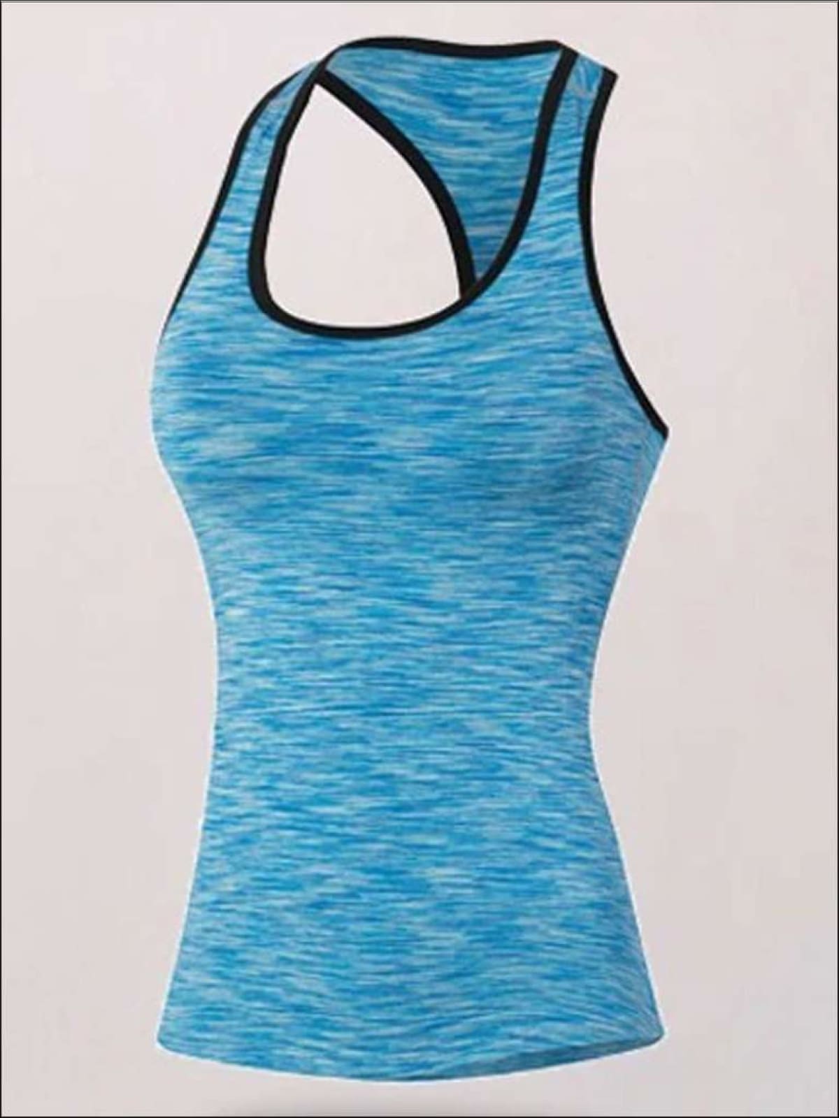 Womens Marled Racerback Active Top - Blue / S - Womens Activewear