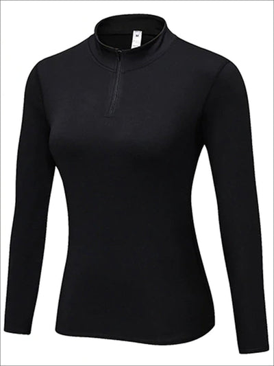 Womens Marled Zip Up Jacket - Black / S - Womens Activewear