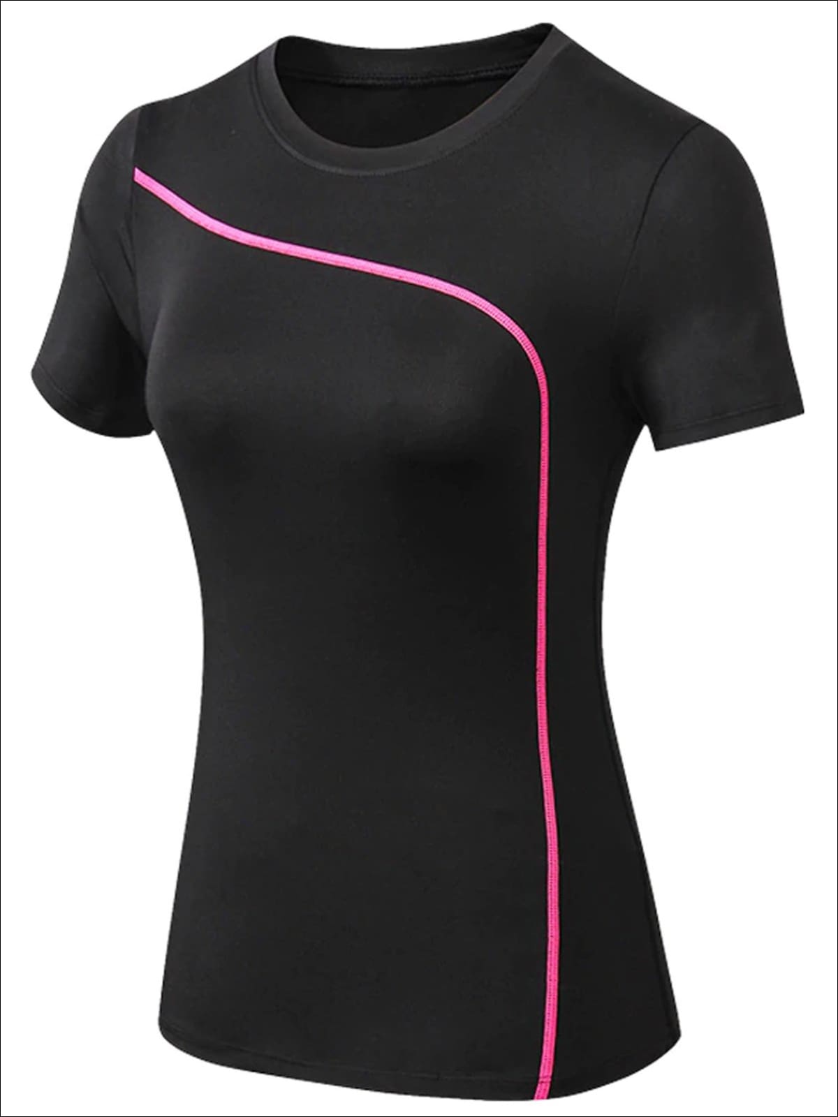 Womens Moisture-Wicking Active Top - Pink / S - Womens Activewear