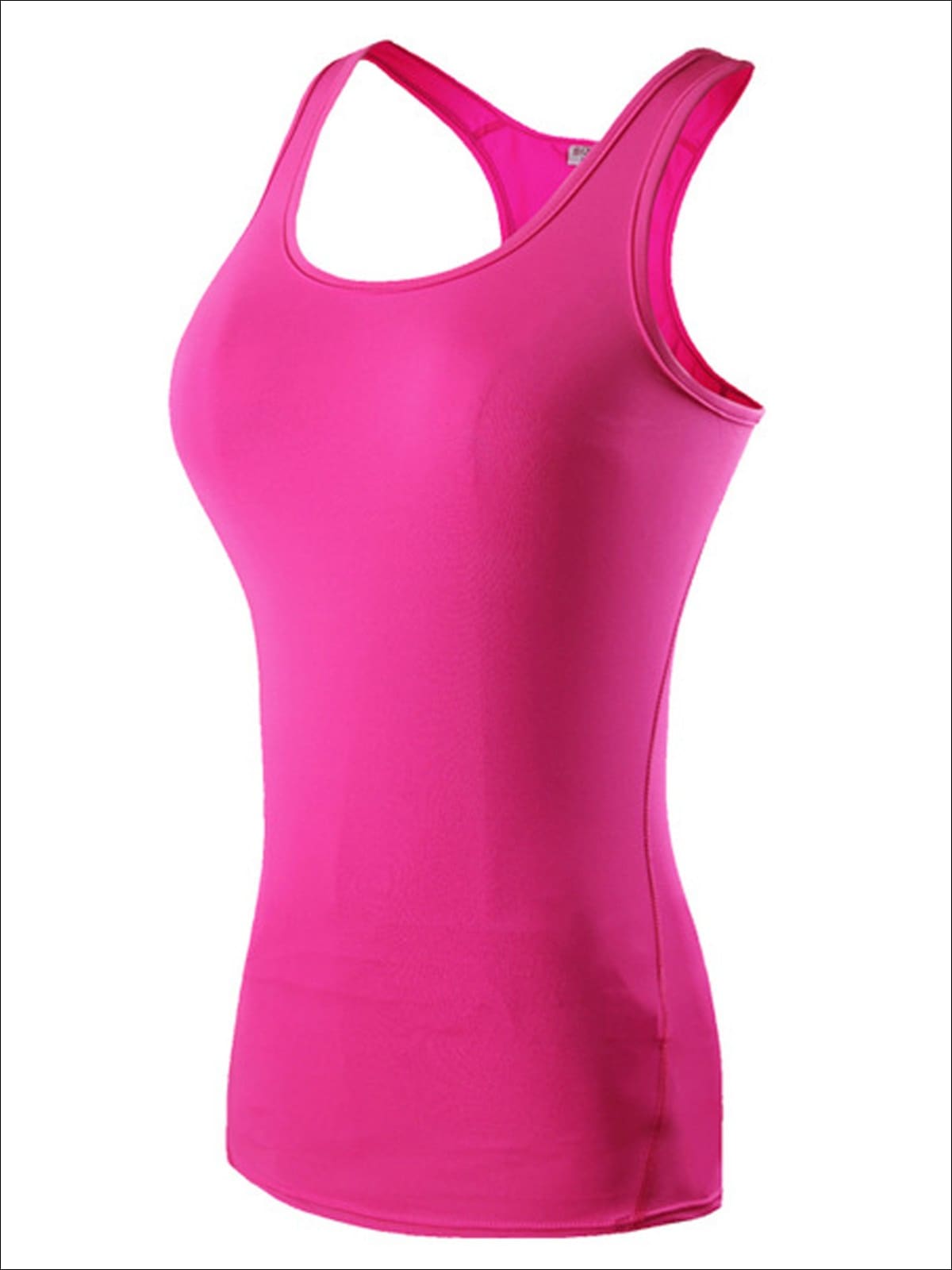 Womens Moisture-Wicking Racerback Active Top - Pink / S - Womens Activewear