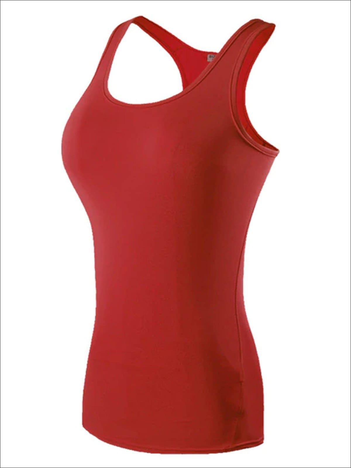 Womens Moisture-Wicking Racerback Active Top - Red / S - Womens Activewear