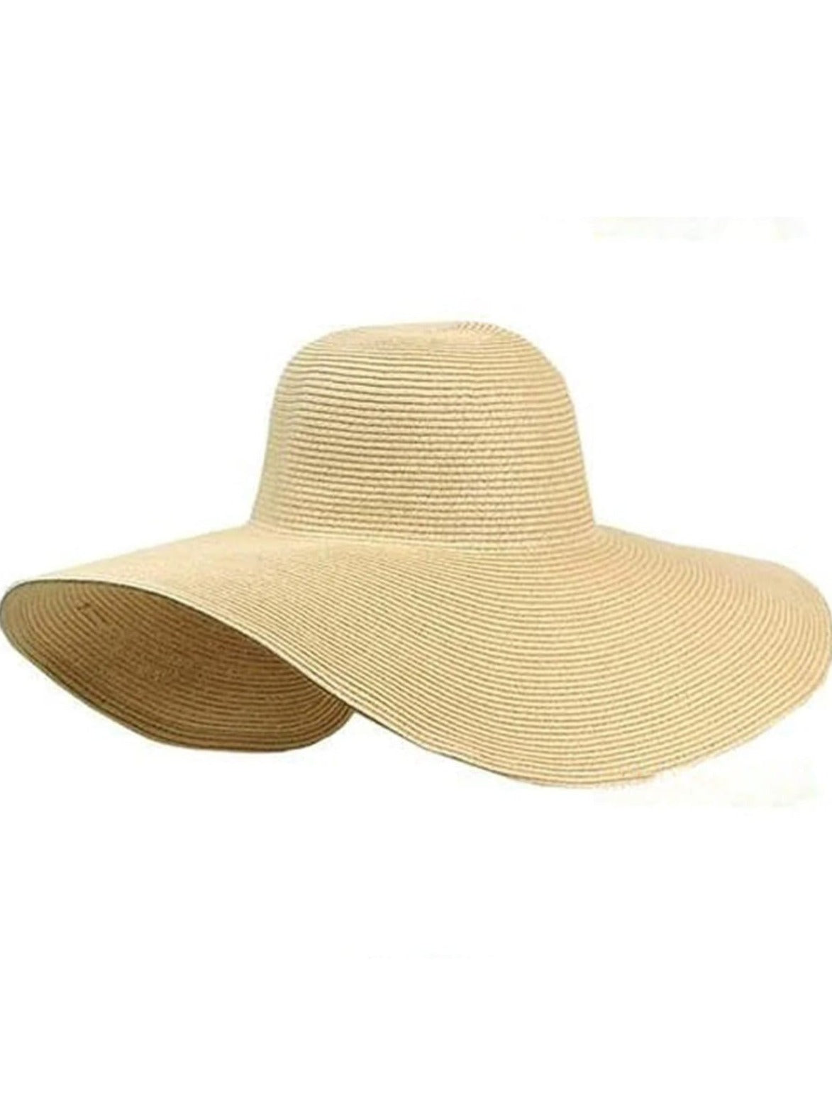 Womens Summer Wide Brim Oversized Straw Hat - Womens Accessories